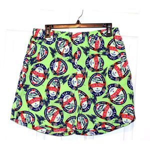 Columbia PFG Swim Trunks Men's Size M First on the Water‎ Christmas Print